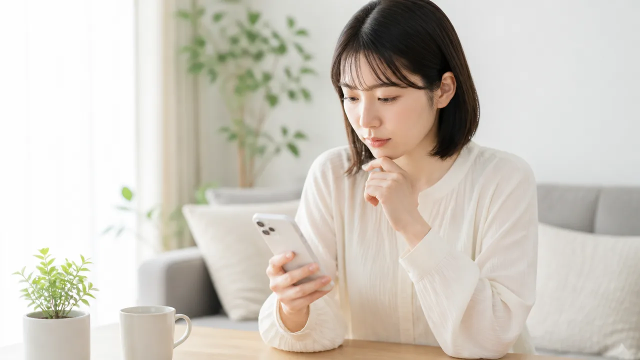 スマホで保存したい画面の種類と公式案内を確認する場面のイメージ