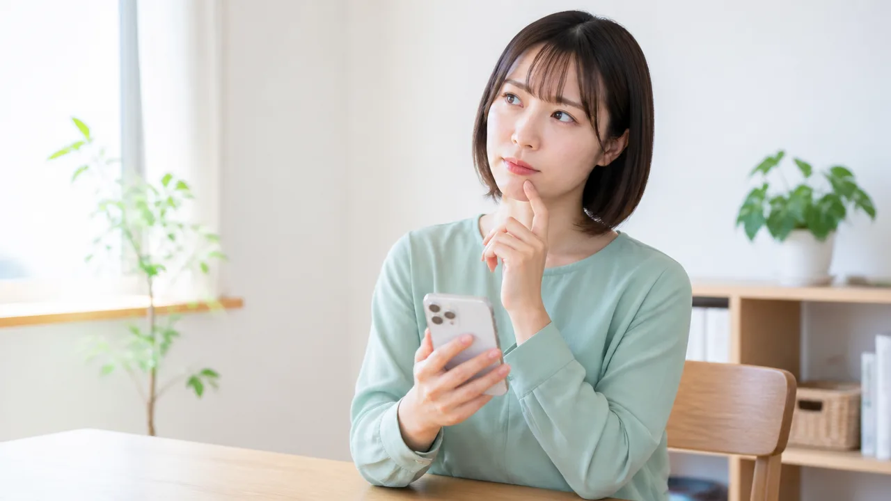 スマホで友だち一覧とトーク一覧のどちらを操作したか確認する場面のイメージ