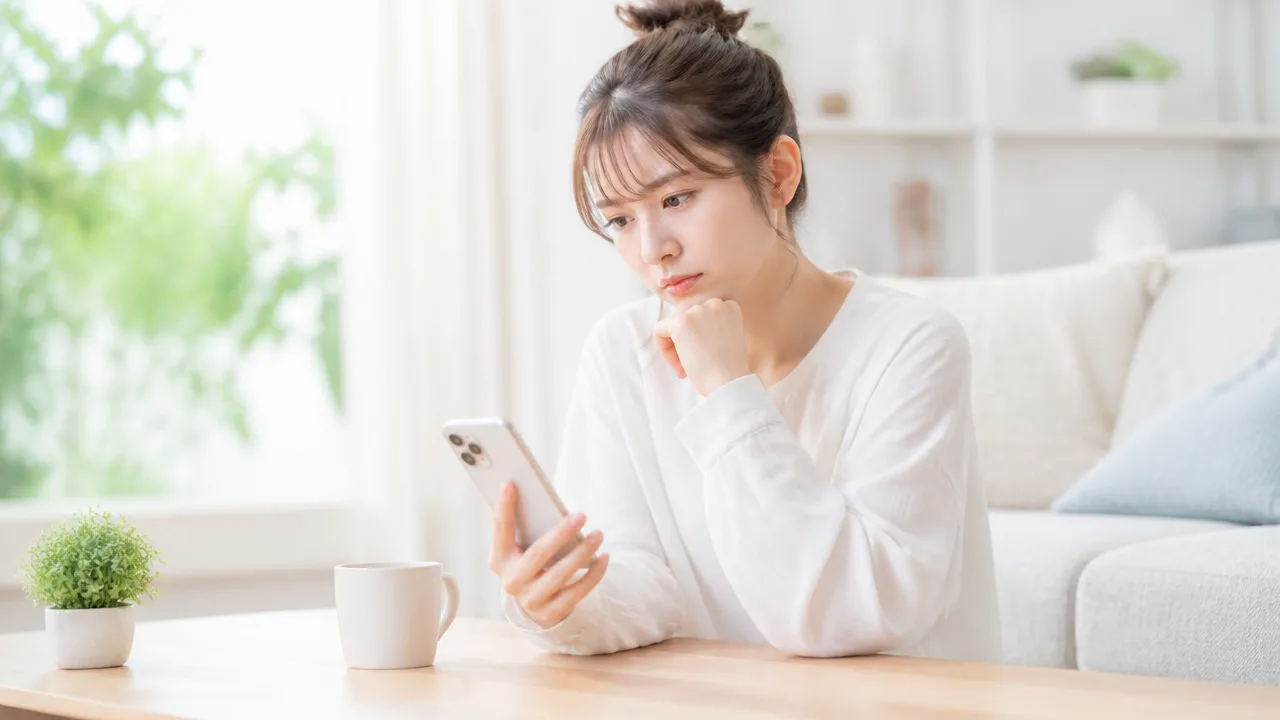 スマホでWi-Fiとモバイルデータ通信の設定を確認する場面のイメージ
