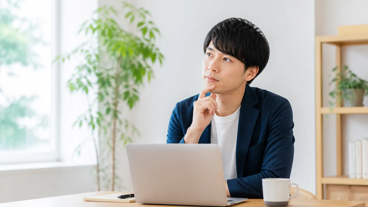 休暇と勤務の予定を考える人のイメージ